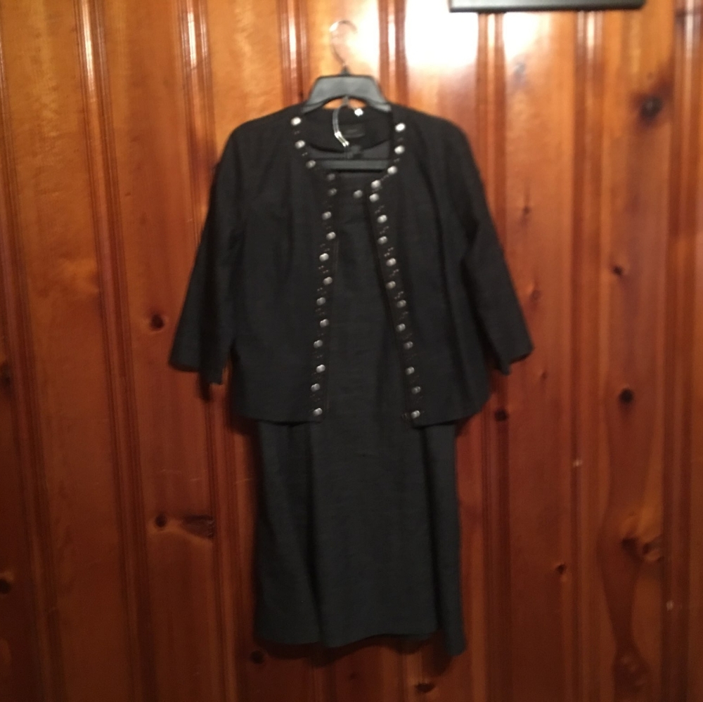 A jean skirt and top set